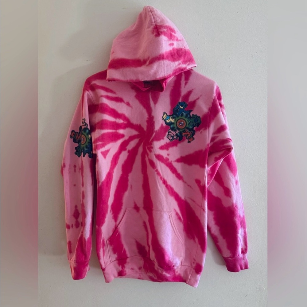 Grateful Dead Tye Dye Pink Hoodie